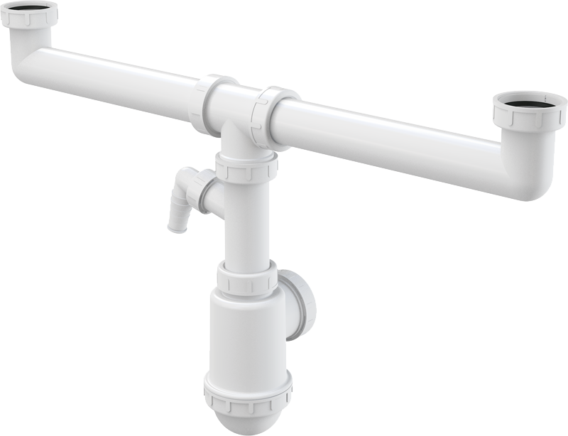 Сифон для мойки AlcaPlast A448P-DN50/40 (белый)