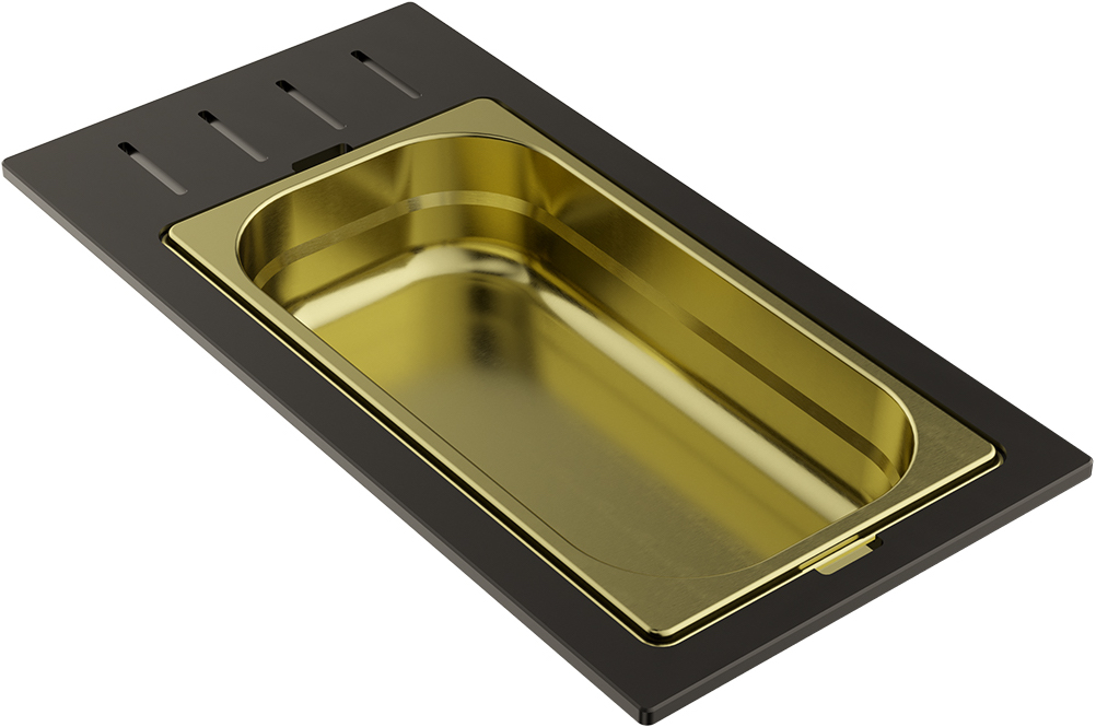 Контейнер для кухонной мойки Omoikiri DC-01-1 LG 4999039 (светлое золото)