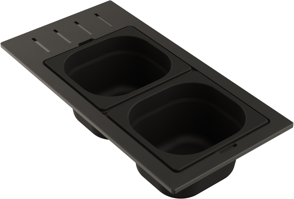 Контейнер для кухонной мойки Omoikiri DC-02-2 GB 4999076 (графит)