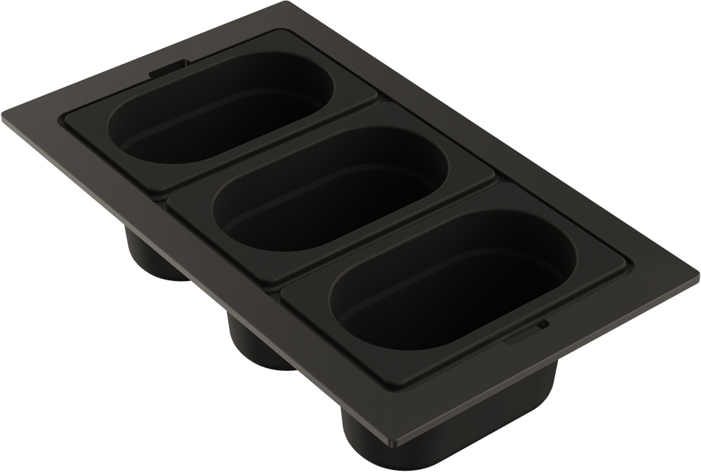 Контейнер для кухонной мойки Omoikiri DC-04-3 GB 4999088 (графит)