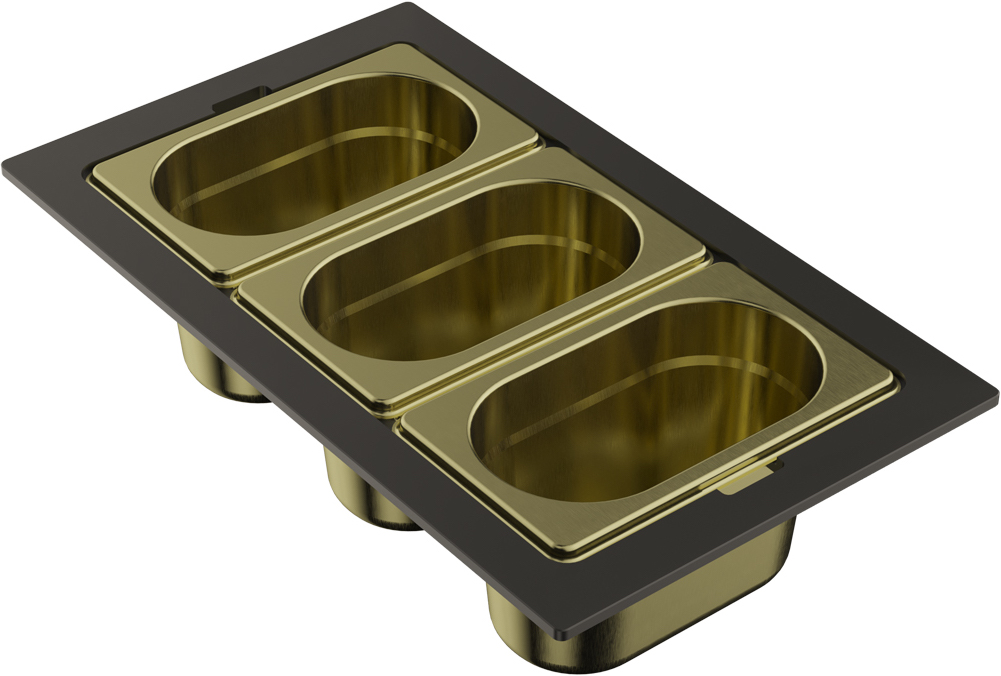 Контейнер для кухонной мойки Omoikiri DC-04-3 LG 4999089 (светлое золото)