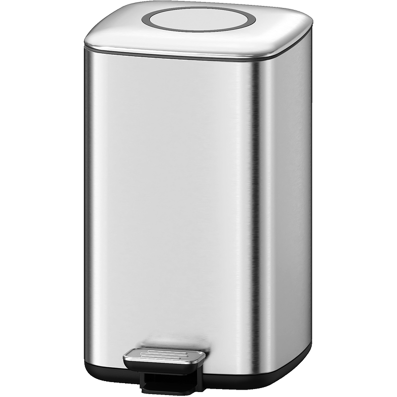 Ведро для мусора WeltWasser WW ME Wally MT 9L 10000006132 (хром матовый)