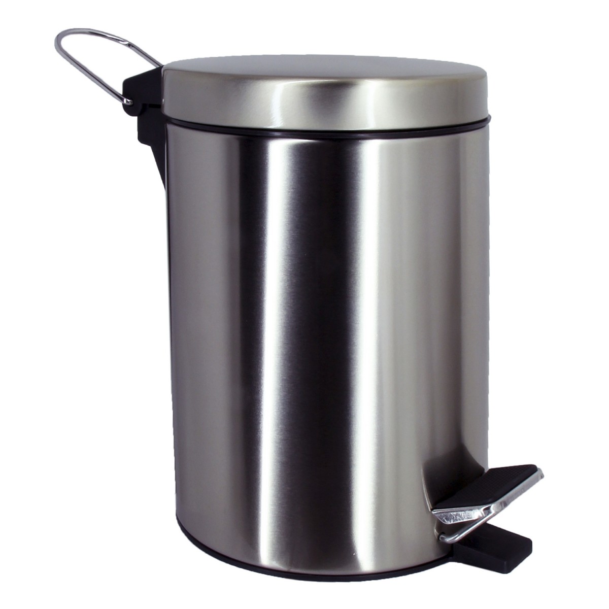 Ведро для мусора WasserKraft K-633NICKEL (никель)