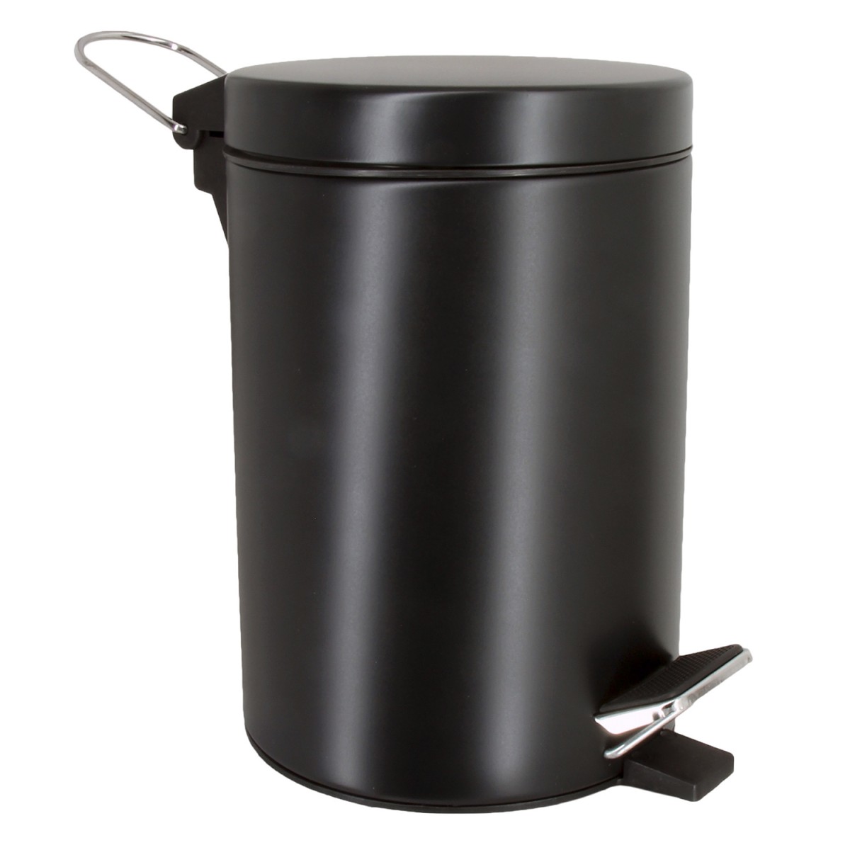 Ведро для мусора WasserKraft К-633BLACK (чёрный матовый)