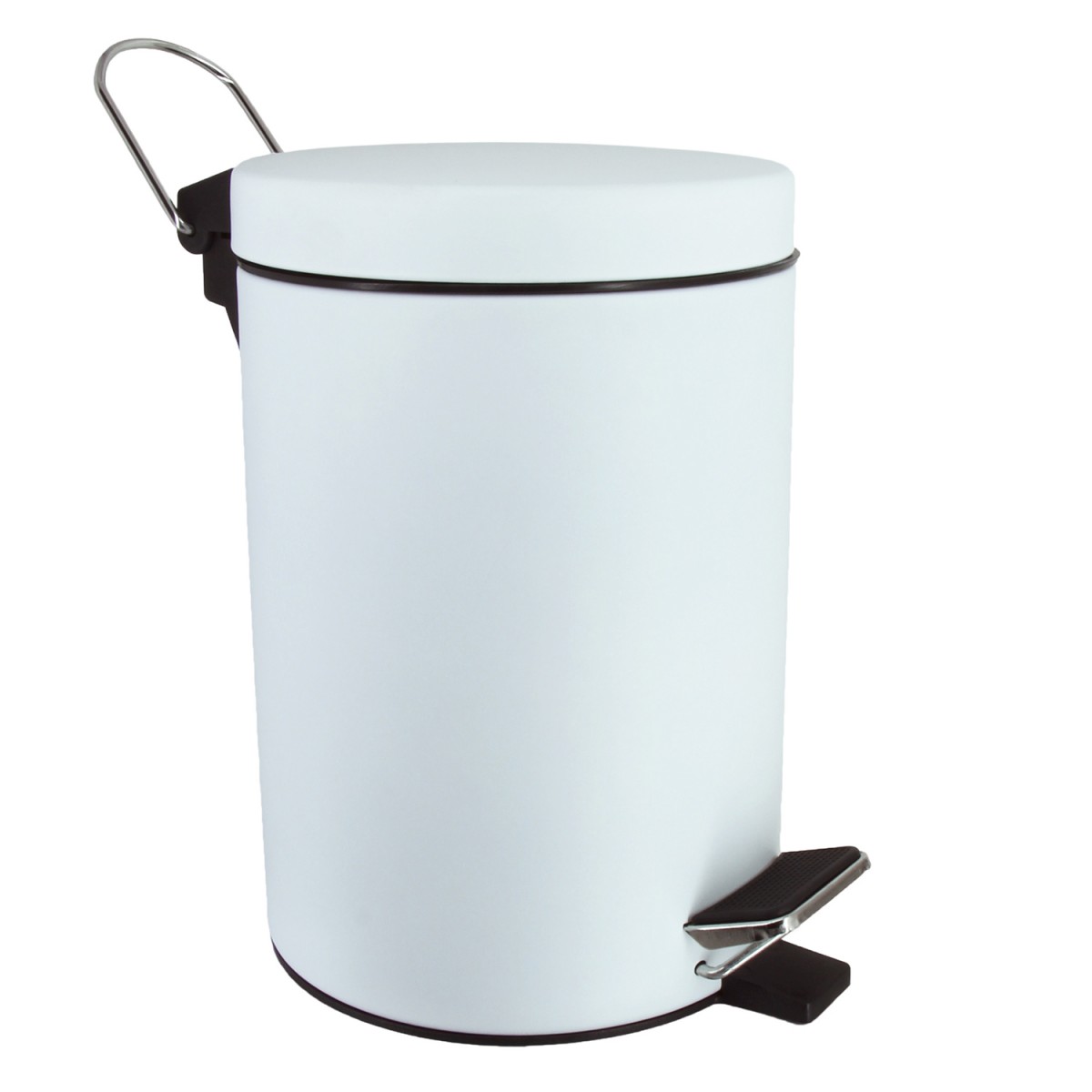 Ведро для мусора WasserKraft K-633WHITE (белый матовый)