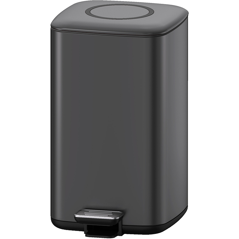 Ведро для мусора WeltWasser WW ME Wally TG 9L 10000006134 (серый матовый)