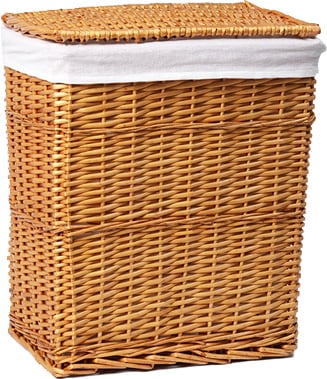 Корзина для белья WasserKRAFT Ammer WB-370-L плетеная (светло-коричневый)