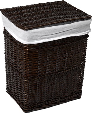Корзина для белья WasserKRAFT  Isar WB-130-M плетеная (темно-коричневый)