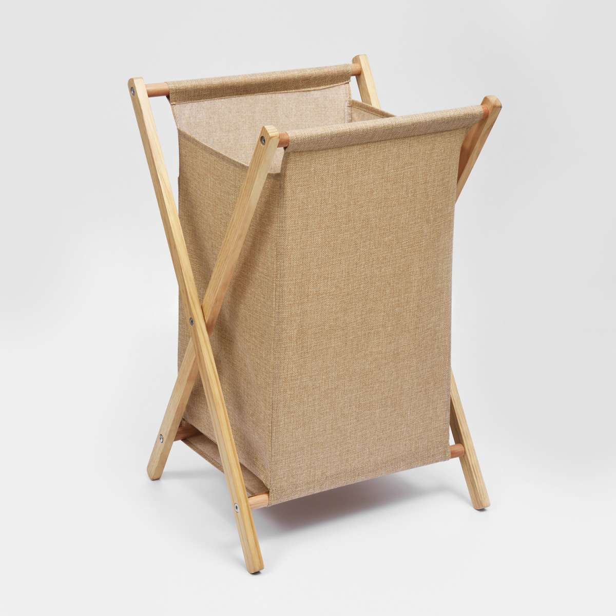 Корзина для белья WasserKRAFT Nau WB-771-L (светло-коричневый)