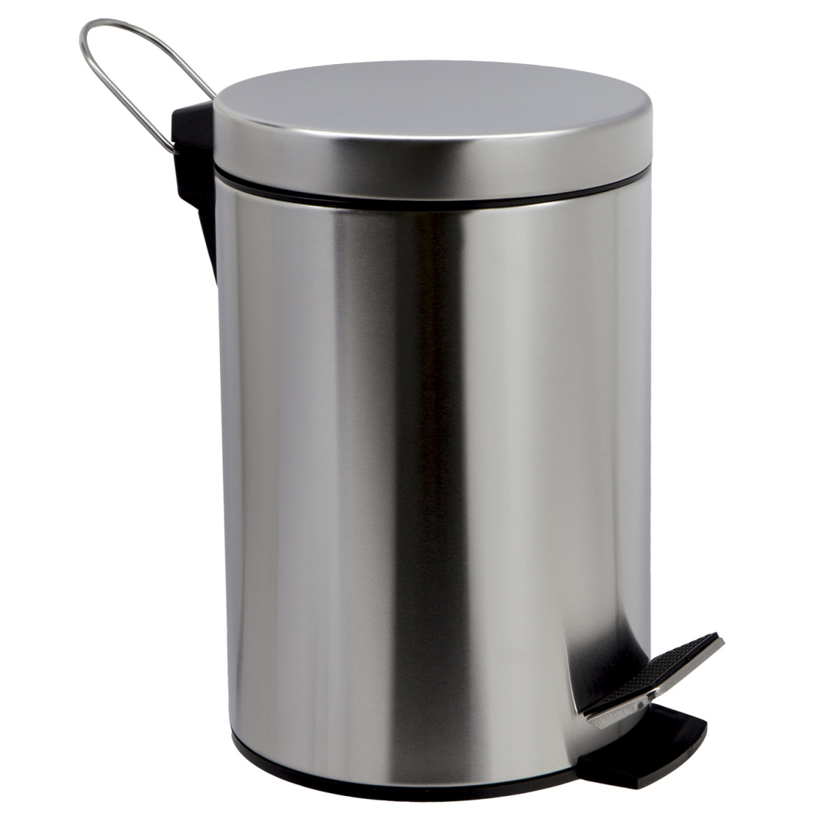 Ведро для мусора WasserKRAFT 5L K-665 (никель)