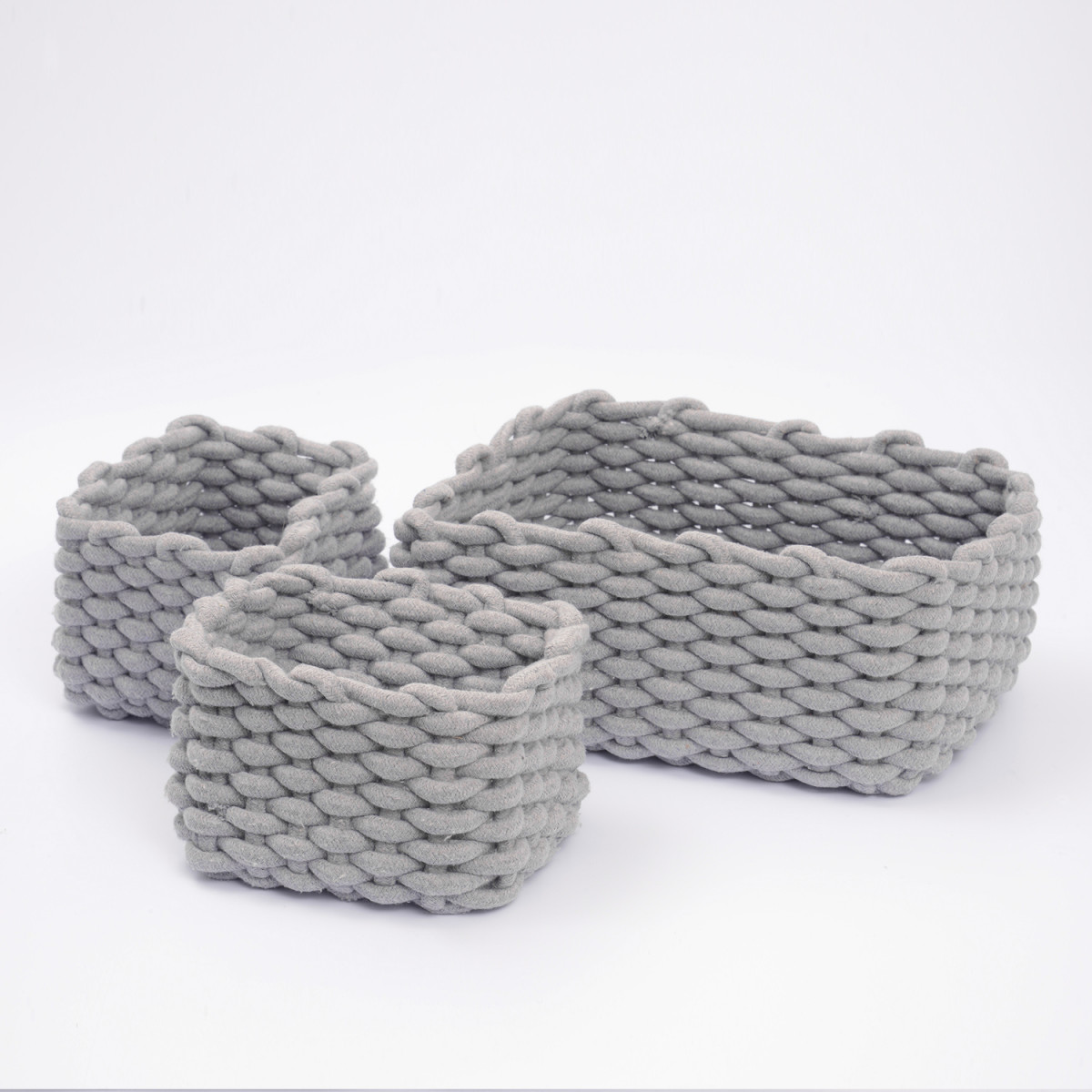 Набор корзин  WasserKRAFT Mindel WB-850 Set плетеный (серый)