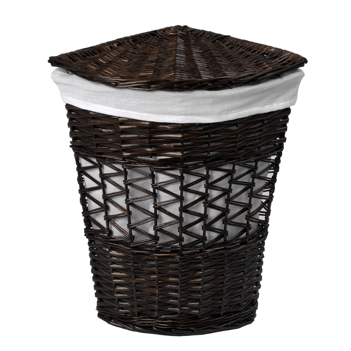 Корзина для белья WasserKRAFT Salm WB-270-M плетеная (темно-коричневый)