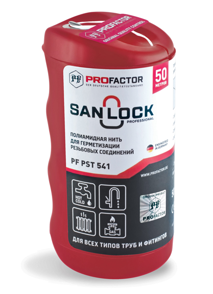 нить полиамидная с силиконом San-Lock  50м pfPST541