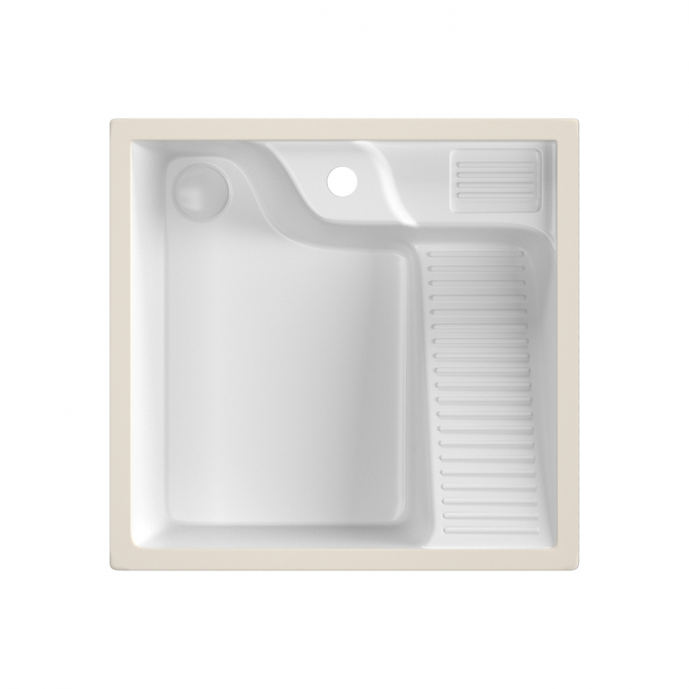 Раковина над стиральной машиной Abber Rechteck AC2224R  545*520 мм (белый) R