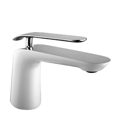 Смеситель для раковины Lemark Melange LM4906CW (белый/хром)