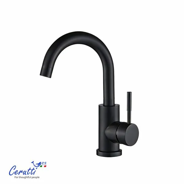Смеситель для раковины Cerutti SPA CELSO CT12098 (чёрный матовый)
