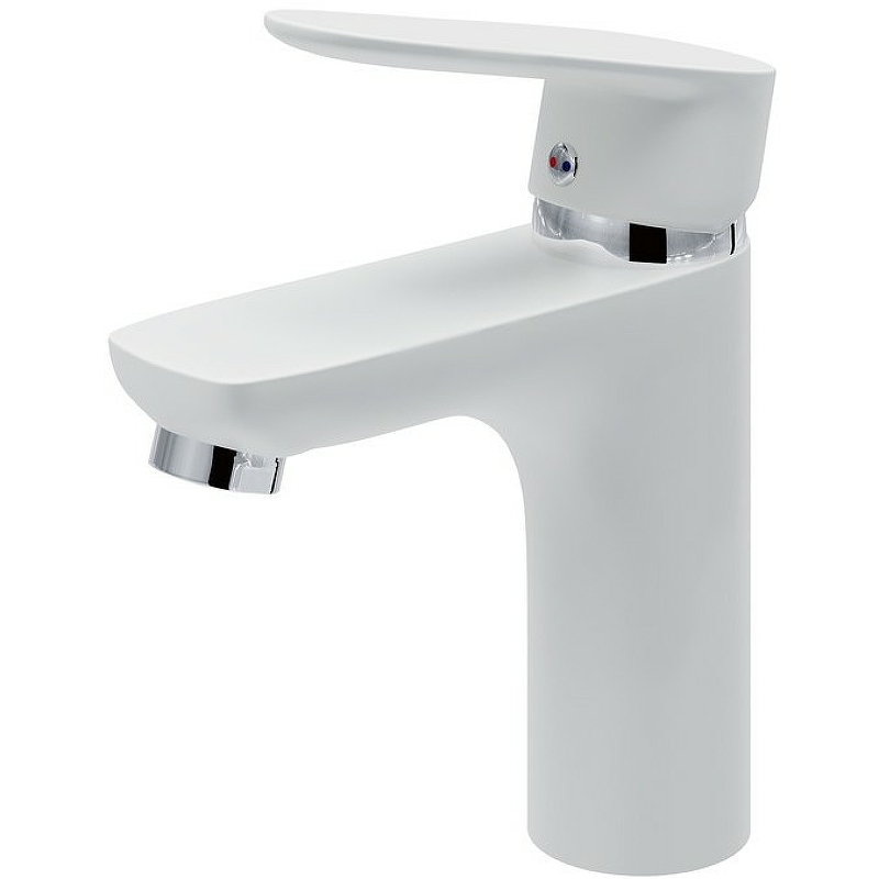 Смеситель для раковины Aringa Rain AR02011WH (белый/хром)