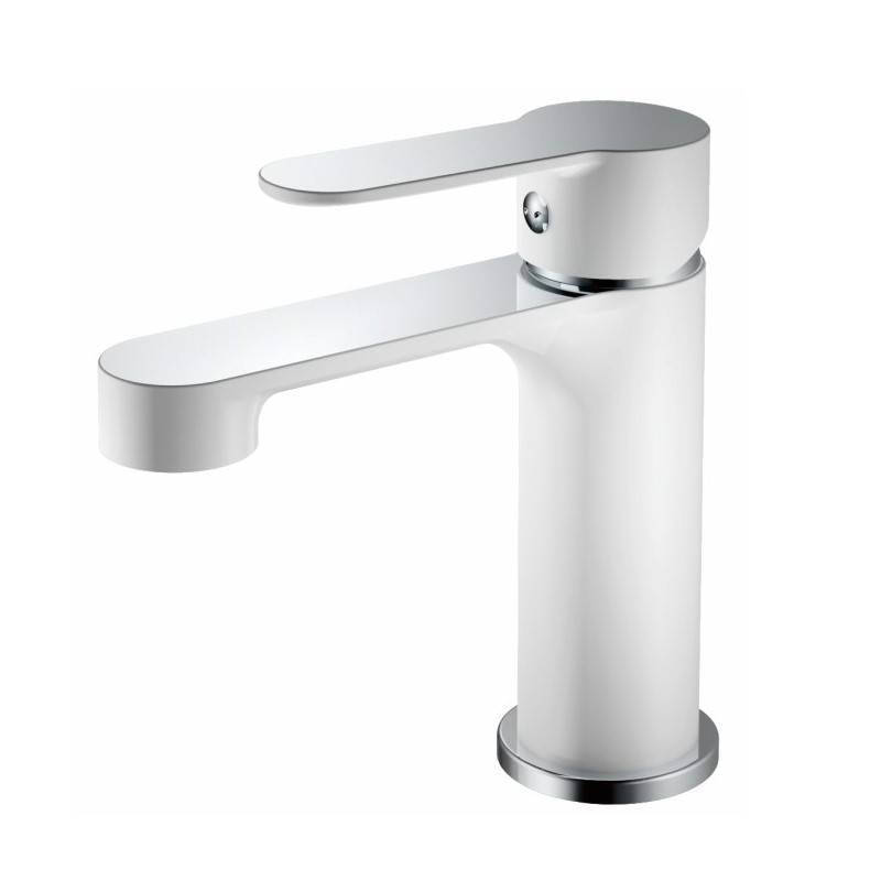 Смеситель для раковины Haiba HB10557-8 (хром/белый)