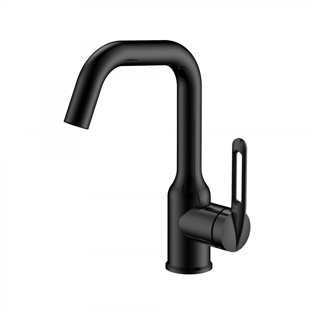 Смеситель для раковины Haiba HB10825-7 (чёрный матовый)
