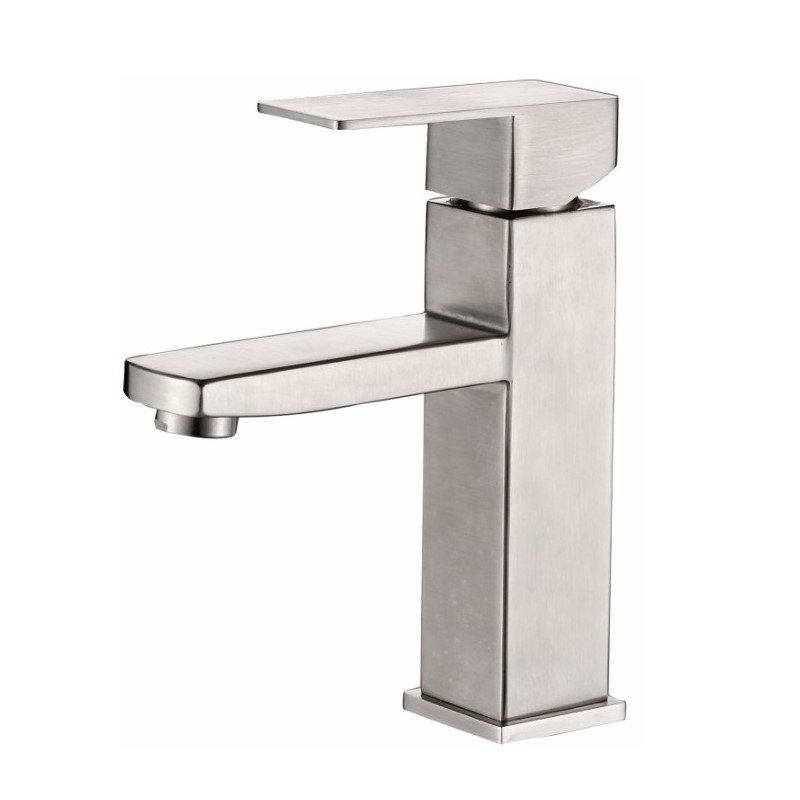 Смеситель для раковины Haiba HB10803 (нержавеющая сталь матовая)