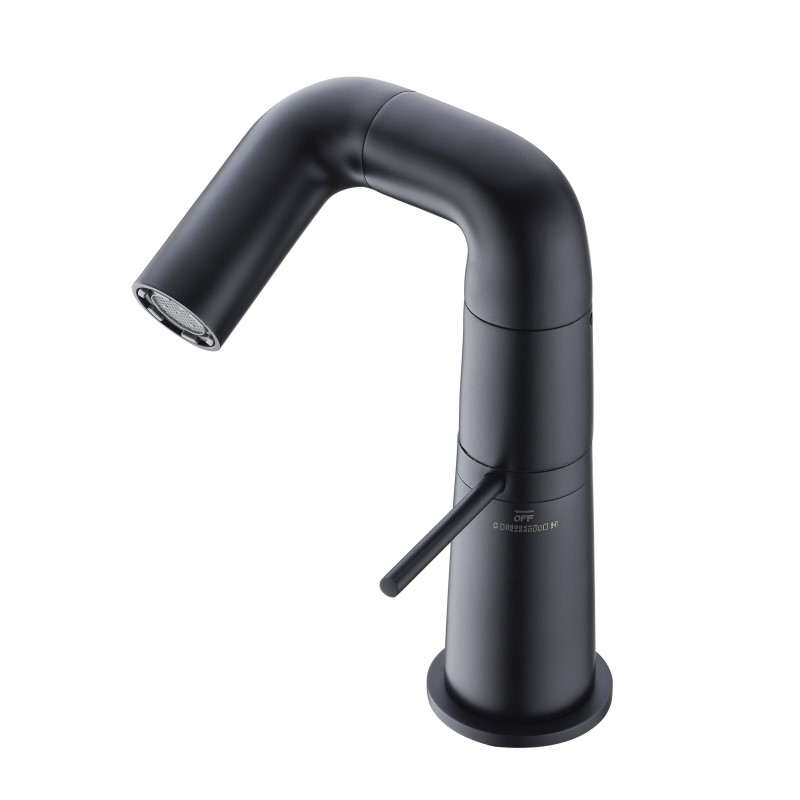Смеситель для раковины Haiba HB10813-7 (чёрный матовый)