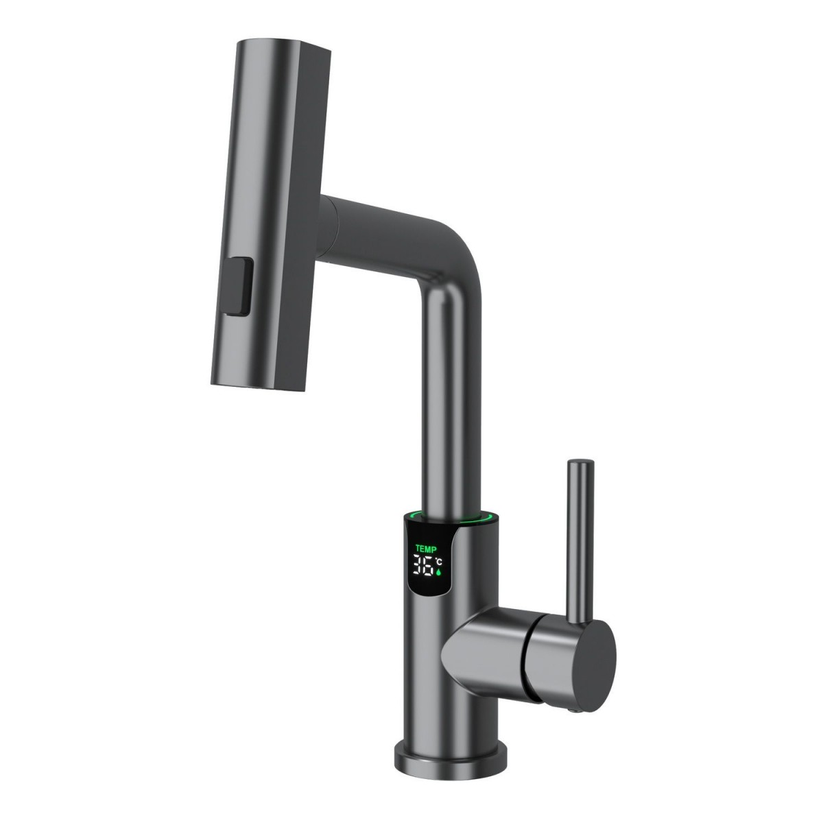 Смеситель для раковины Black&White Sky Day 3028GM (оружейная сталь)