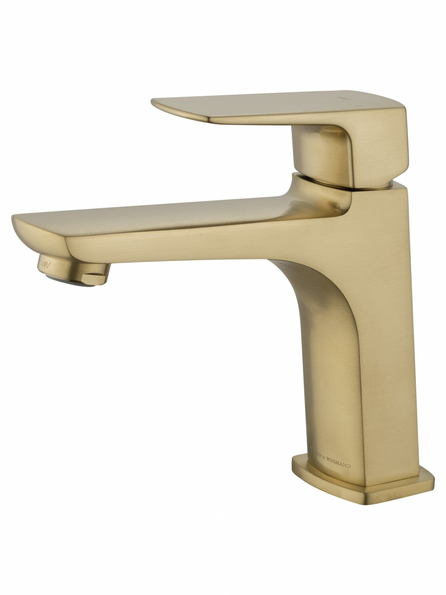 Смеситель для раковины Wonzon & Woghand FORZA WW-139031-BG (брашированное золото)