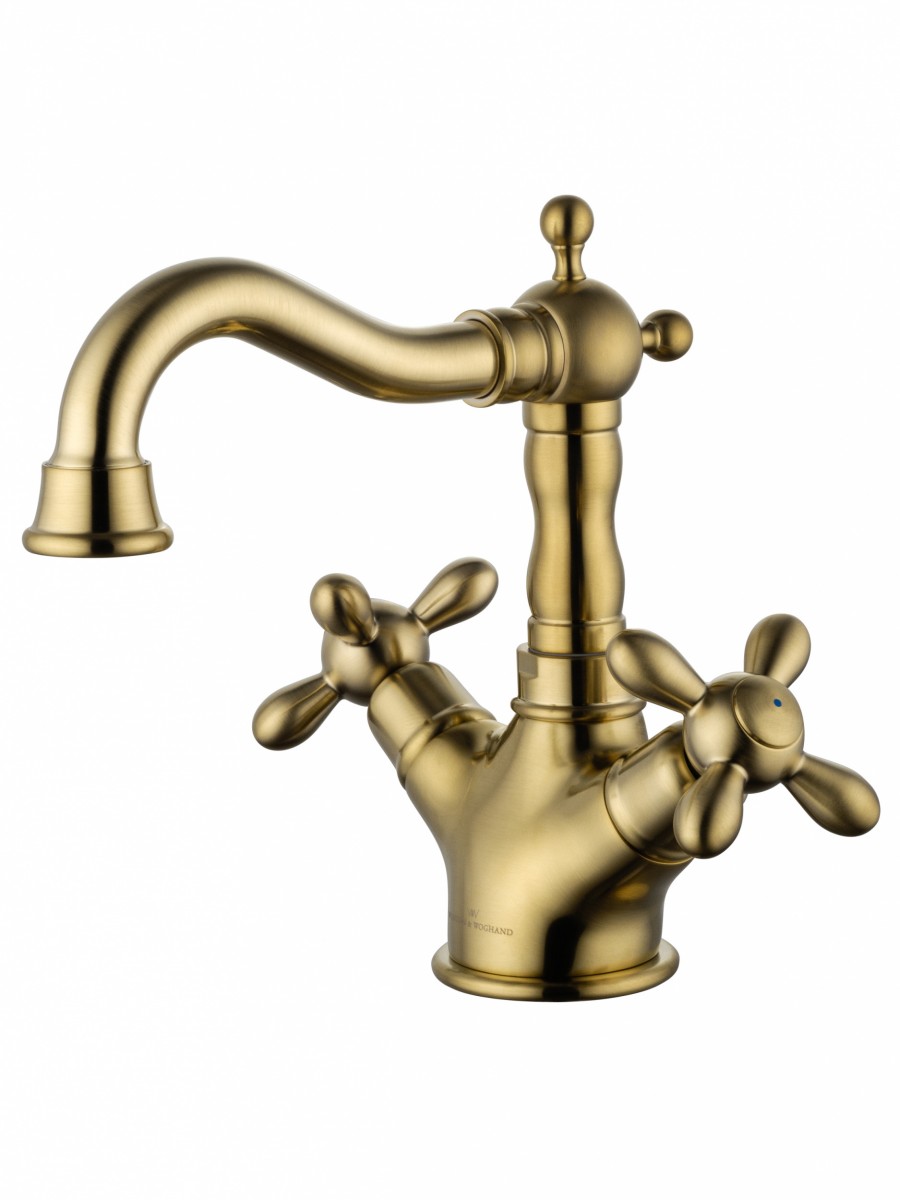 Смеситель для раковины Wonzon & Woghand RETRO WW-88139020-BG (брашированное золото)