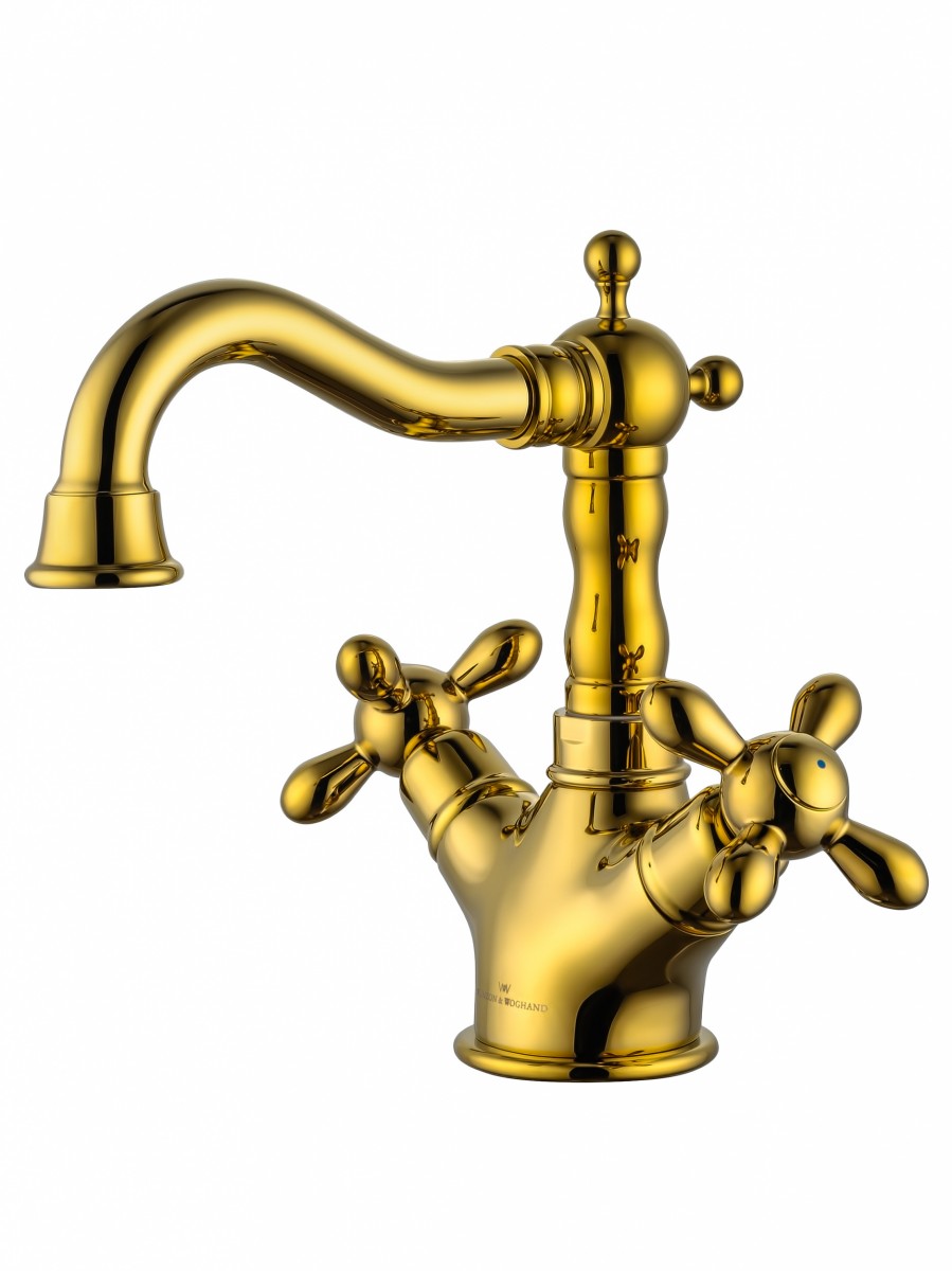 Смеситель для раковины Wonzon & Woghand RETRO WW-88139020-PG (золото)