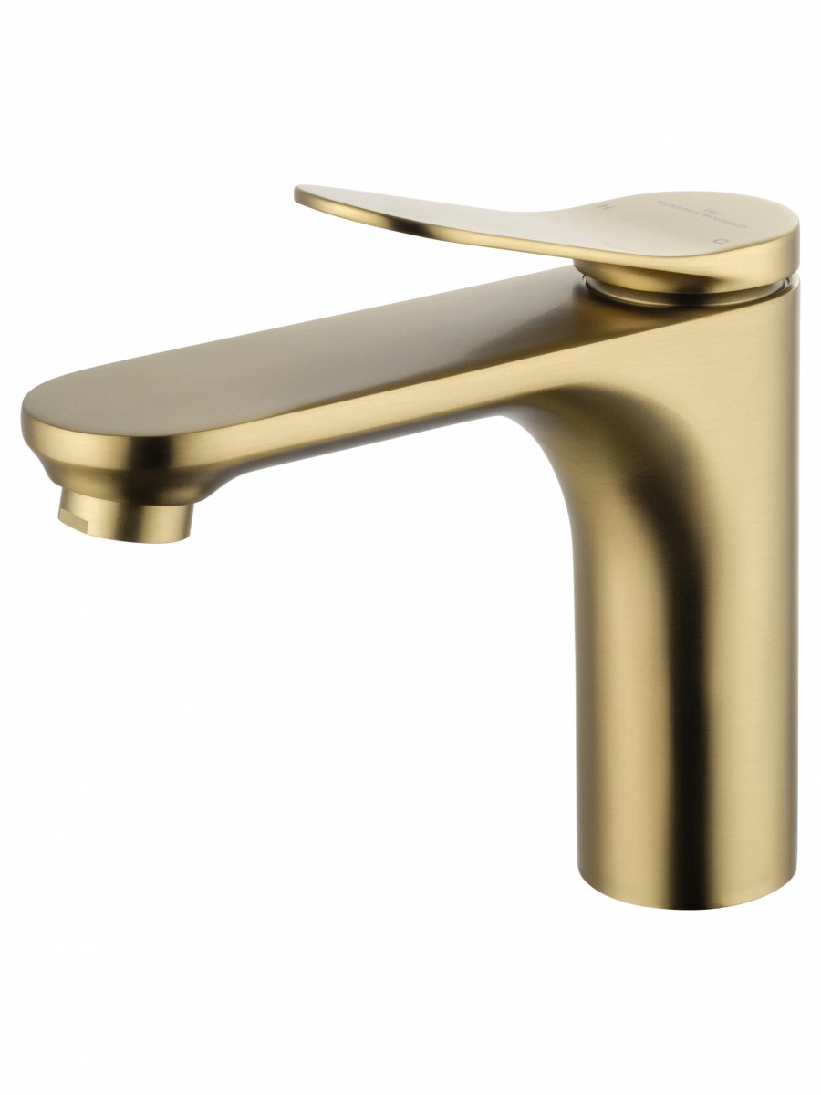 Смеситель для раковины Wonzon & Woghand WW-A40482-BG (брашированное золото)