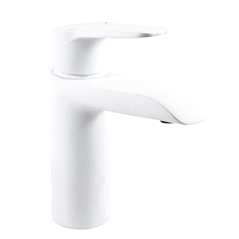 Смеситель для раковины Clever Start Elegance 60712 (белый матовый)