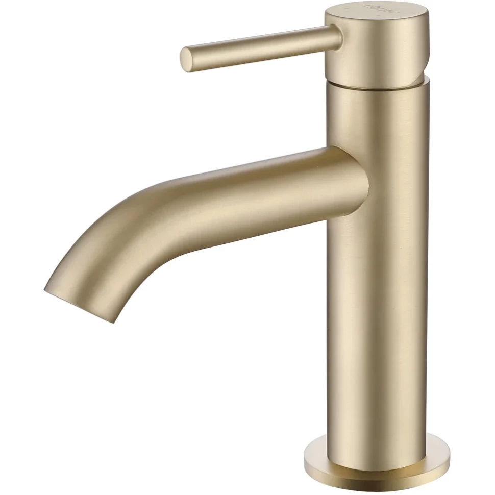 Смеситель для раковины Abber Wasser Kreis AF8110G (золото матовое)