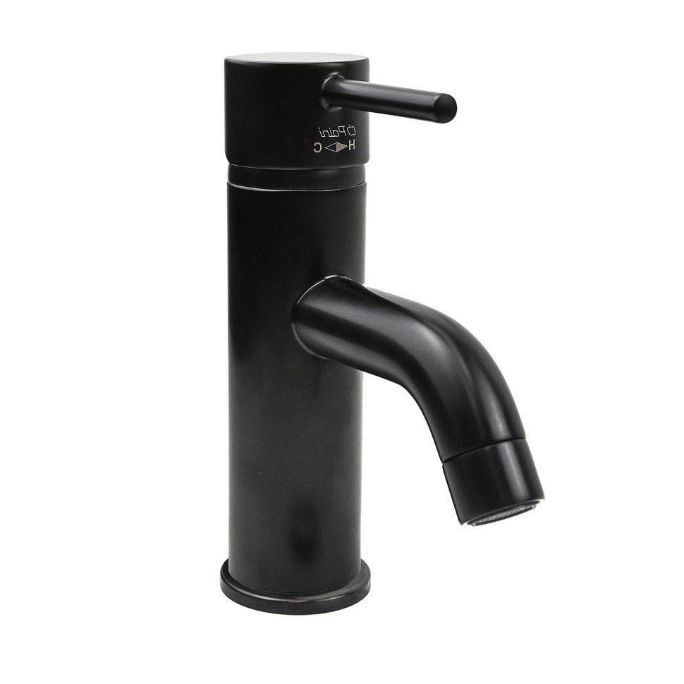Смеситель для раковины Paini Cox 78PZ205 (чёрный брашированный)