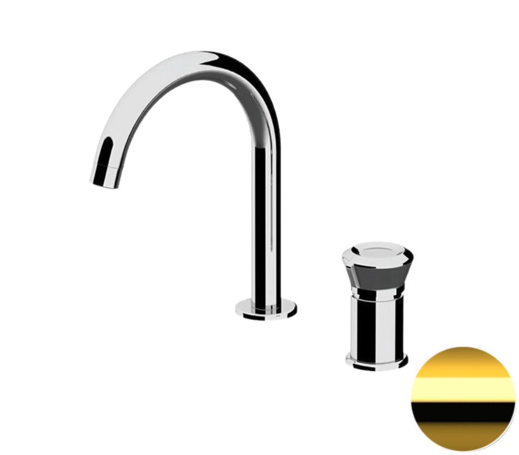 Смеситель для раковины Remer Element ET57DO (золото)