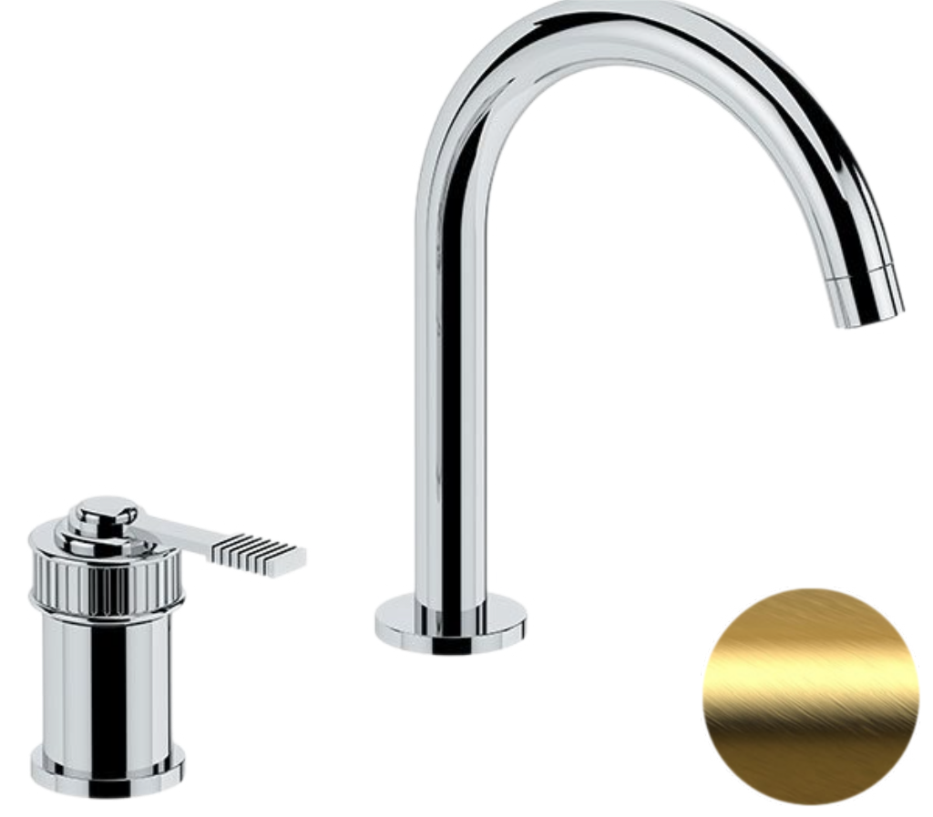 Смеситель для раковины Remer Atelier AL57BG (золото матовое брашированное)