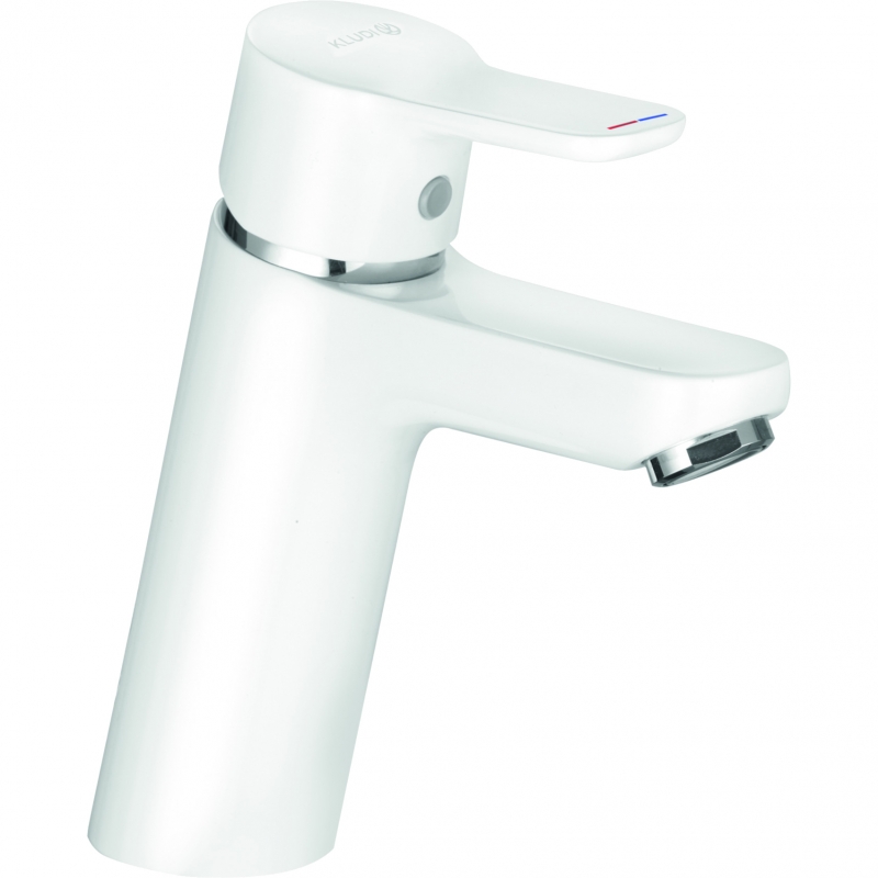 Смеситель для раковины Kludi Pure Easy XL 372929165 (белый/хром)
