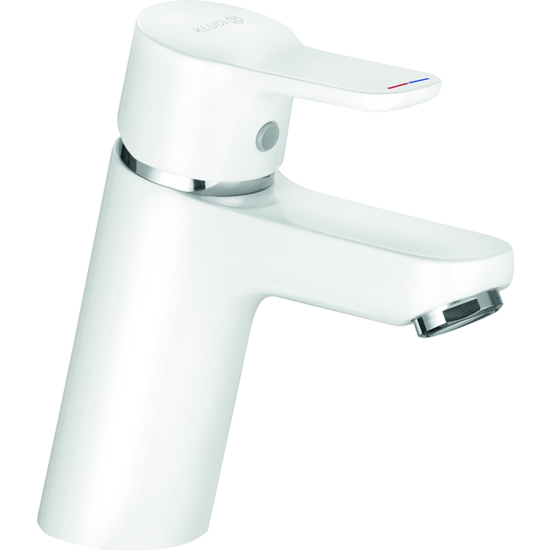 Смеситель для раковины Kludi Pure Easy 370289165 (белый/хром)
