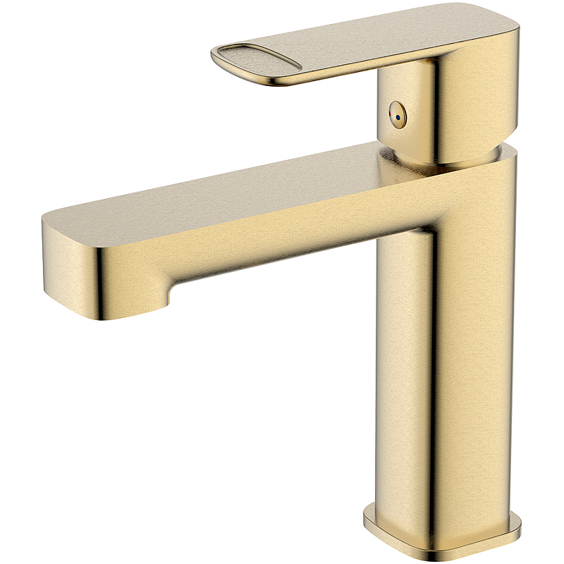 Смеситель для раковины AQUAme Parma AQM6610BG (золото шлифованное)