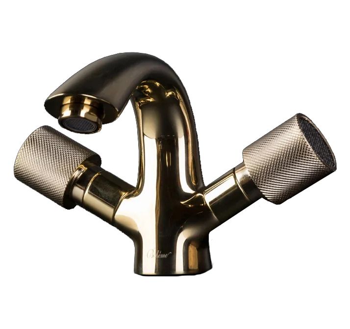 Смеситель для раковины Boheme Royal Cristal 291-Royal/CRST black (золото)