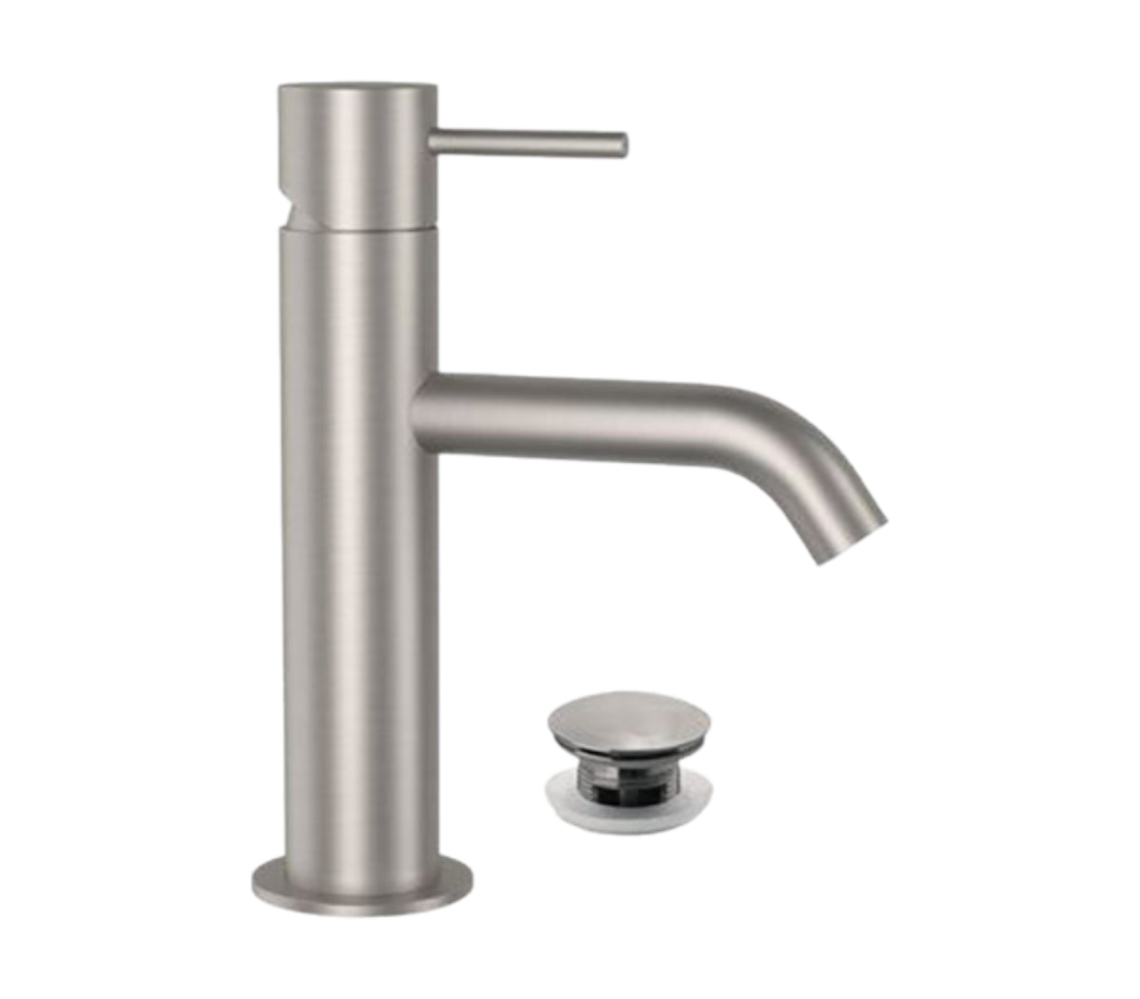 Смеситель для раковины Remer X Style INOX SSX10B (нержавеющая сталь матовая)