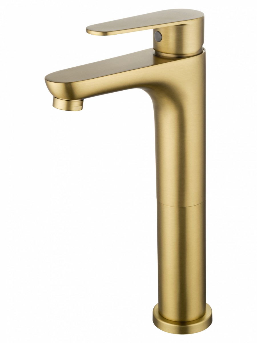 Смеситель для раковины-чаши Wonzon & Woghand ALFA WW-A40232-BG (брашированное золото)