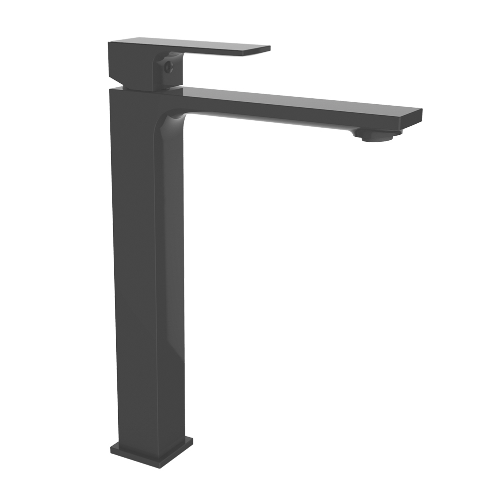 Смеситель для раковины-чаши Clever Saona Slim 61175 (чёрный матовый)