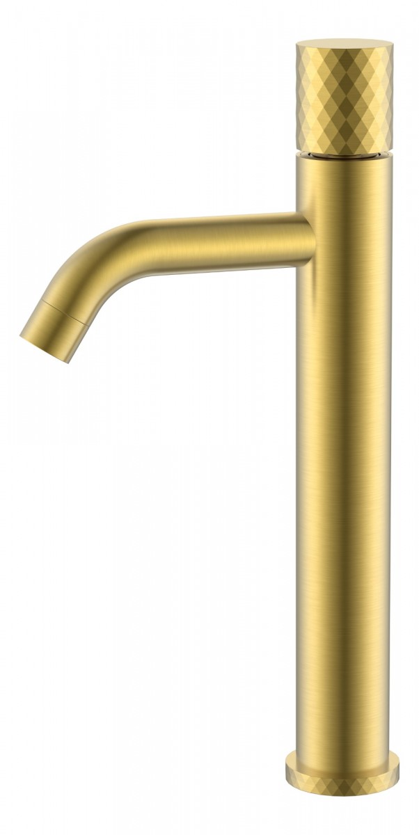 Смеситель для раковины-чаши Boheme Stick Matt Gold DIAMOND 122-MG (золото матовое)
