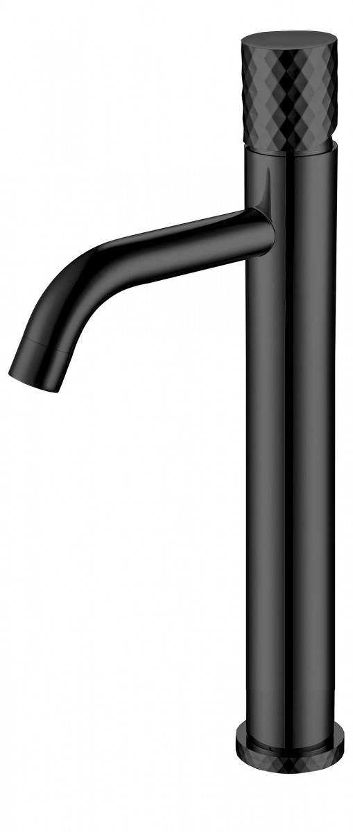 Смеситель для раковины-чаши Boheme Stick 122-BB (чёрный матовый)