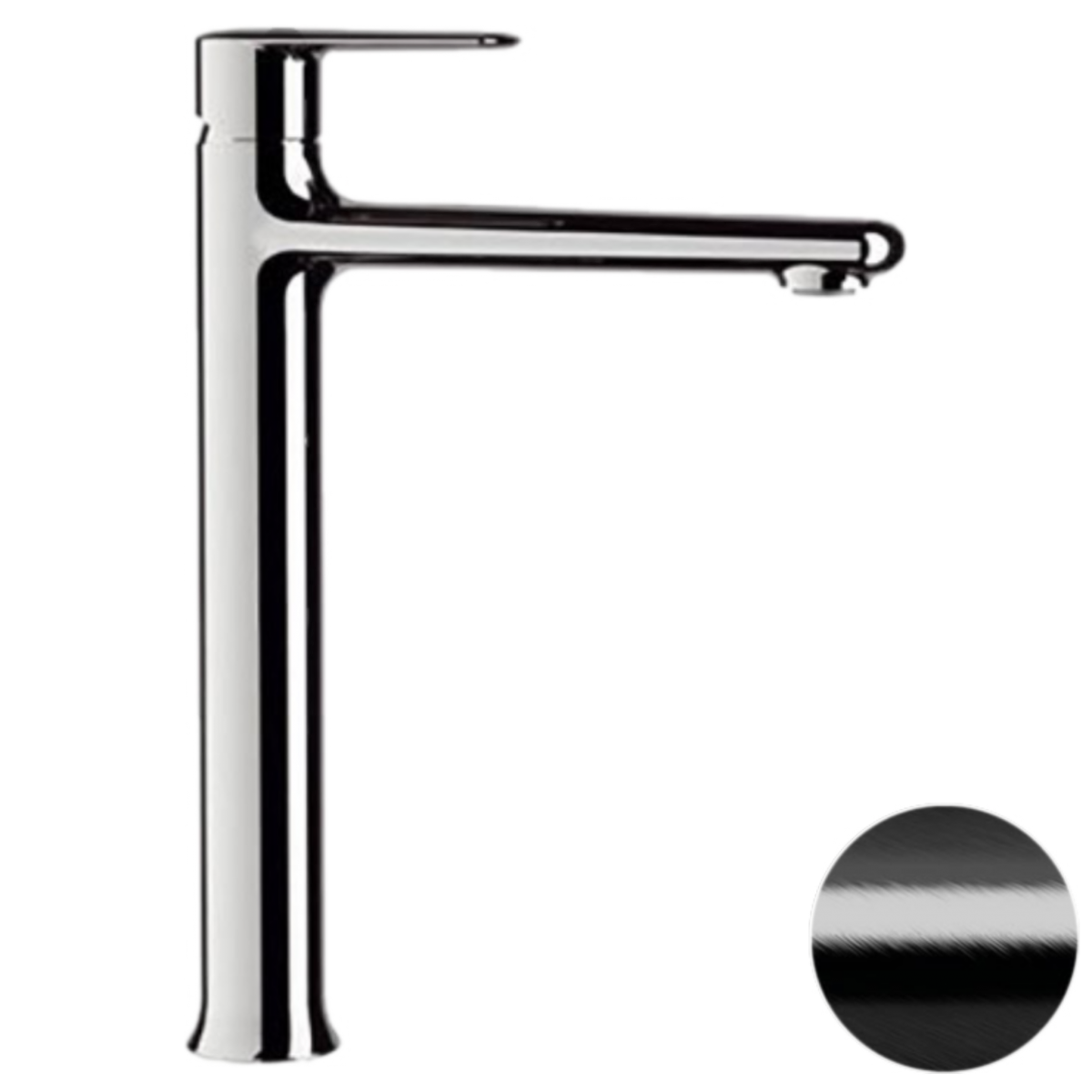 Смеситель для раковины-чаши Remer Vanity V11LCFP (черный брашированный)