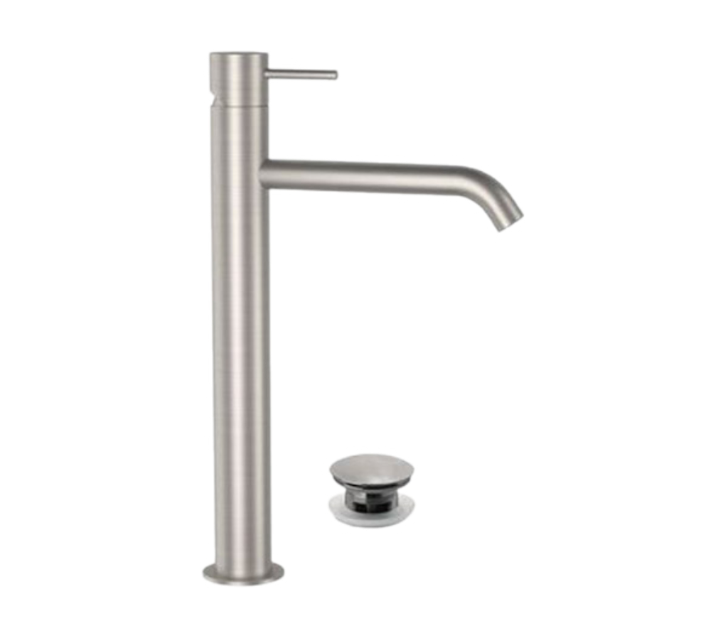 Смеситель для раковины-чаши Remer X Style INOX SSX10LXLB (нержавеющая сталь матовая)