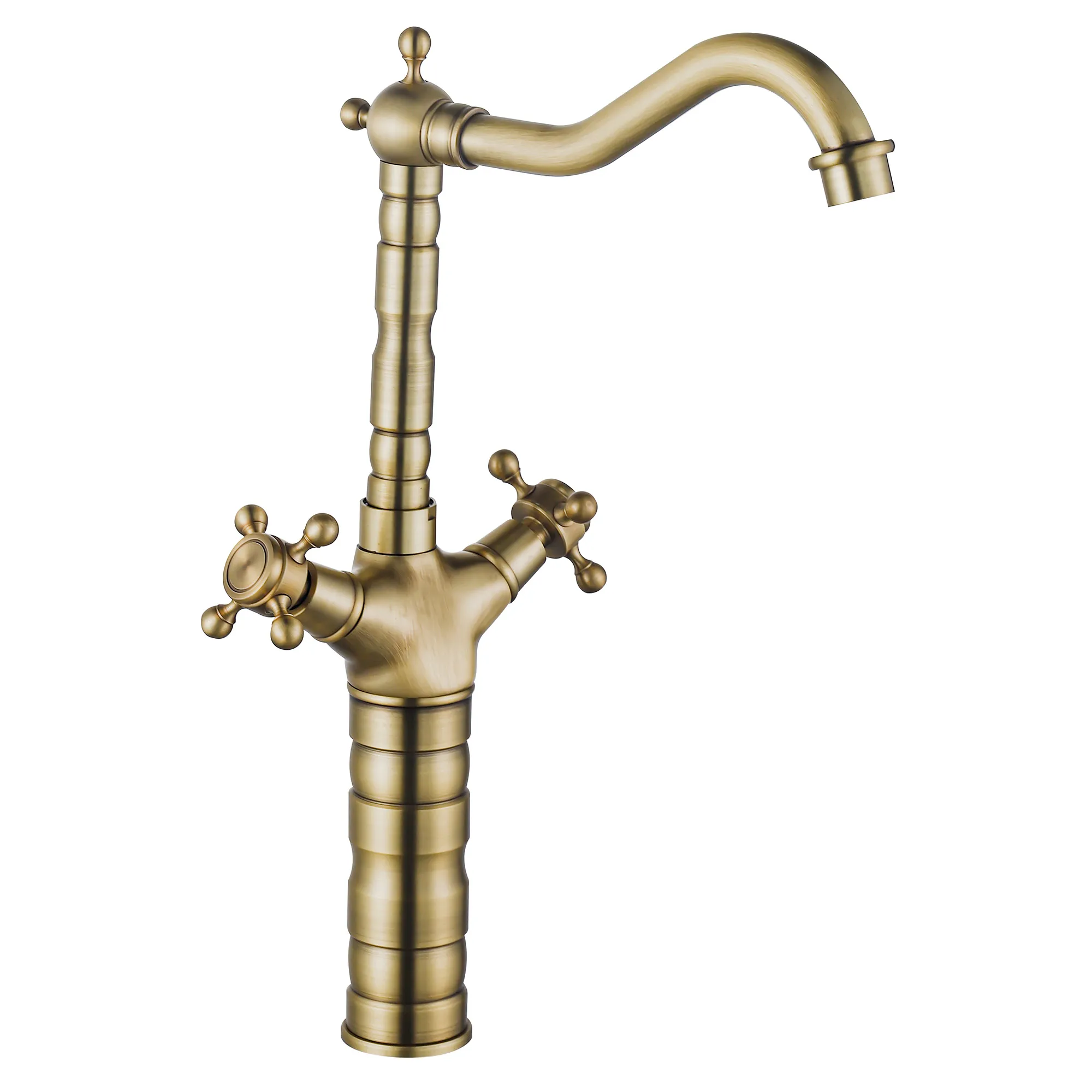 Смеситель для раковины-чаши Rea Rustico AntIque Gold REA-B5521 (золото античное)
