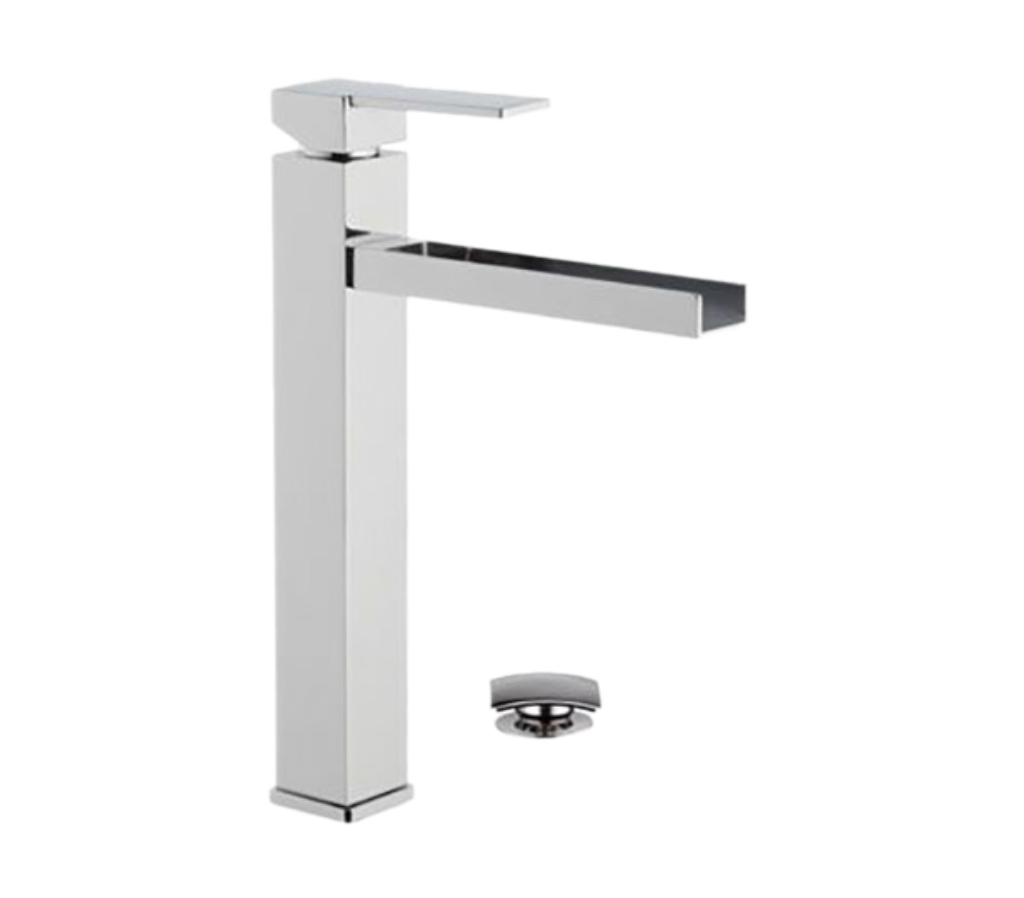 Смеситель для раковины-чаши Remer Qubika Cascata  QC10L (хром)