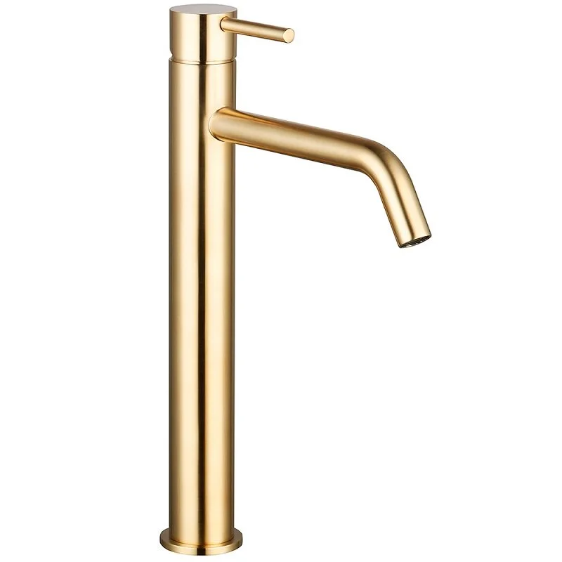 Смеситель для раковины-чаши AQUAme Siena AQM6214GG (золото)