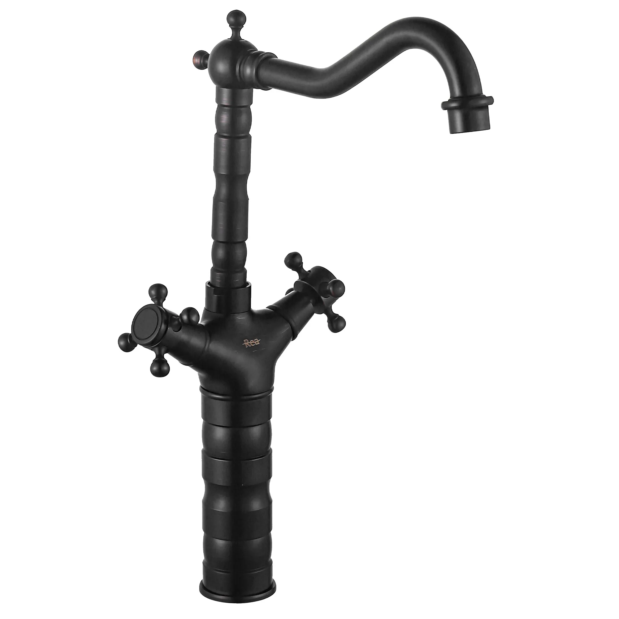 Смеситель для раковины-чаши Rea Rustico Old Black matt REA-B5520 (чёрный матовый)